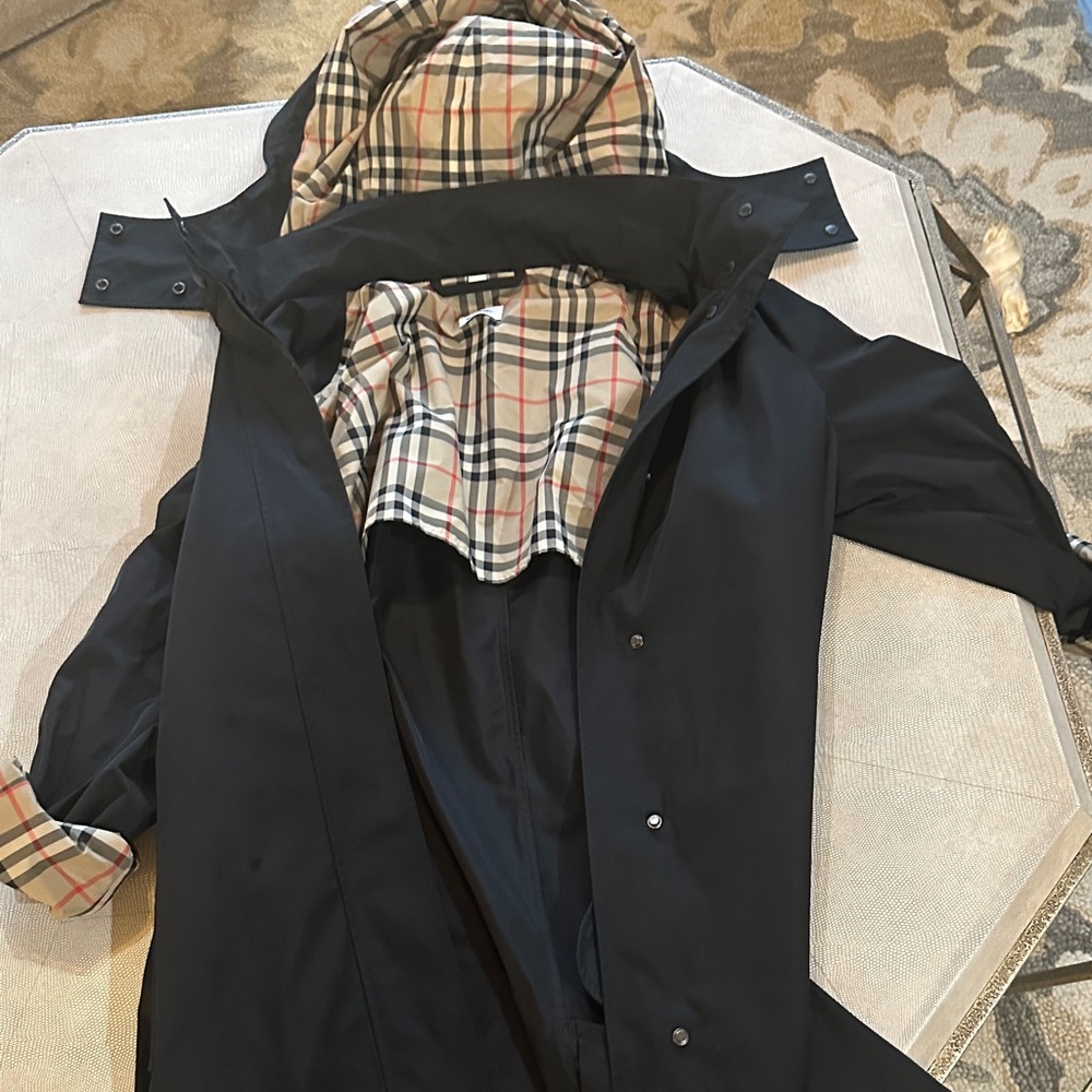 Burberry Black Trench Coat - Picture 8 of 9